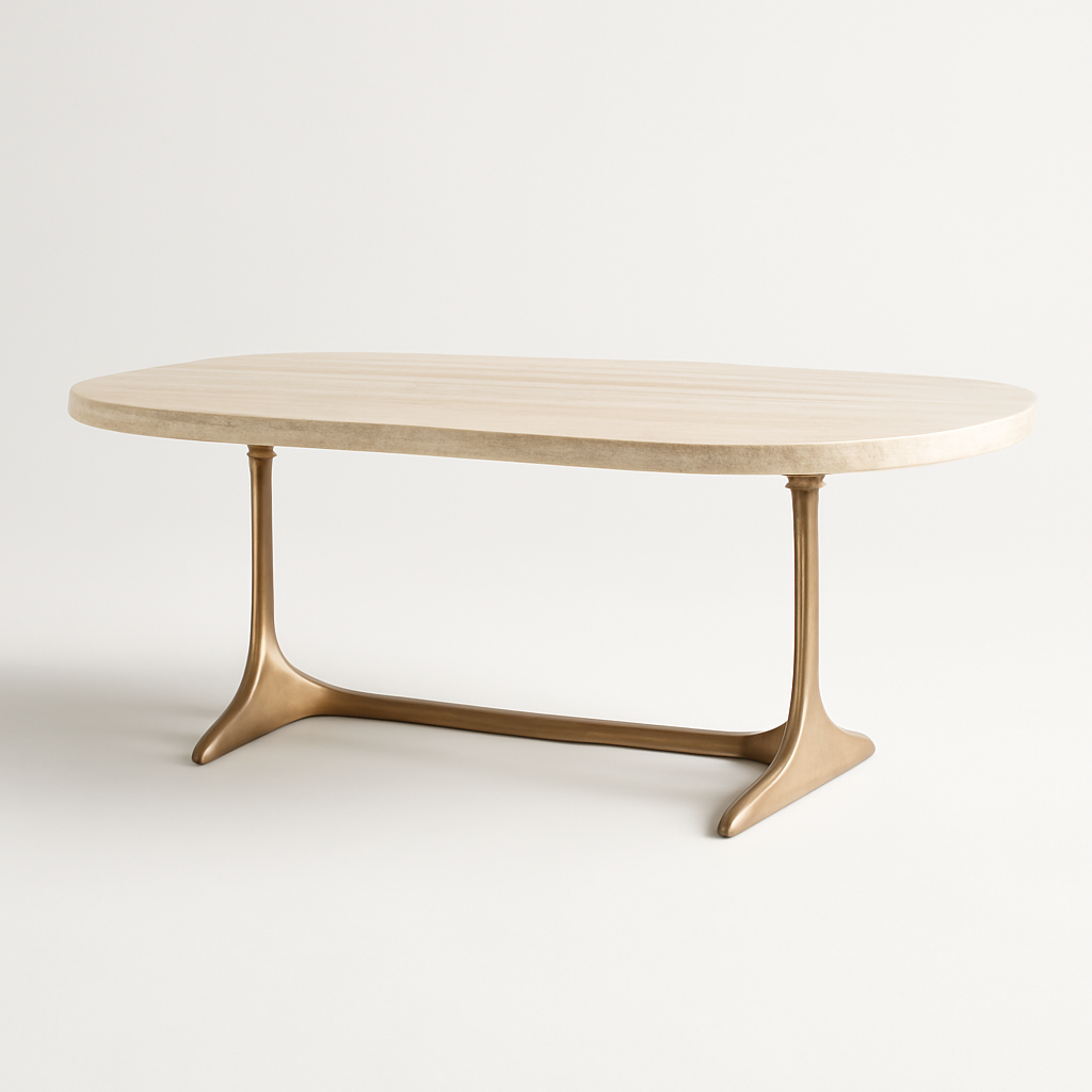 Travertine Mono Table